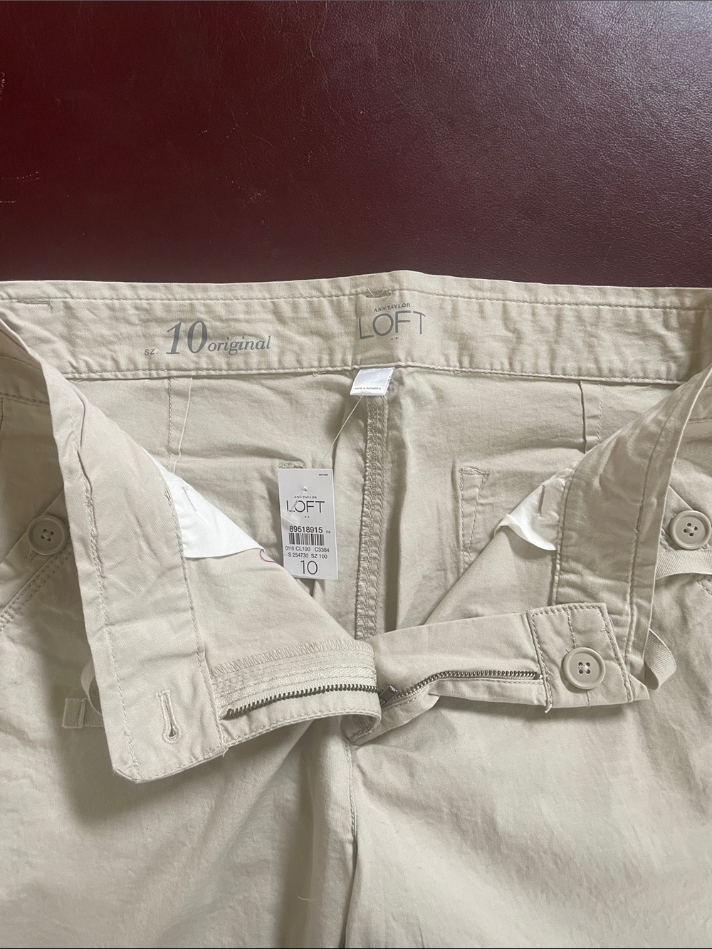 LOFT Crop Drawstring Chinos - Picture 3 of 6